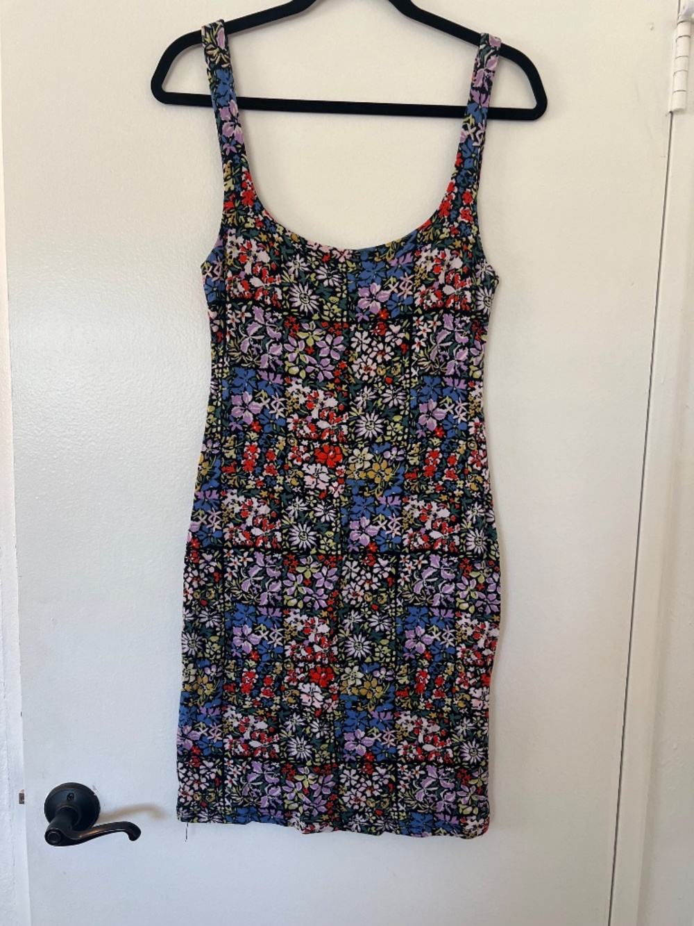 Urban Outfitters Ditsy Floral Mini Dress Sleeveless Summer Boho Sundress Size M - Picture 2 of 5